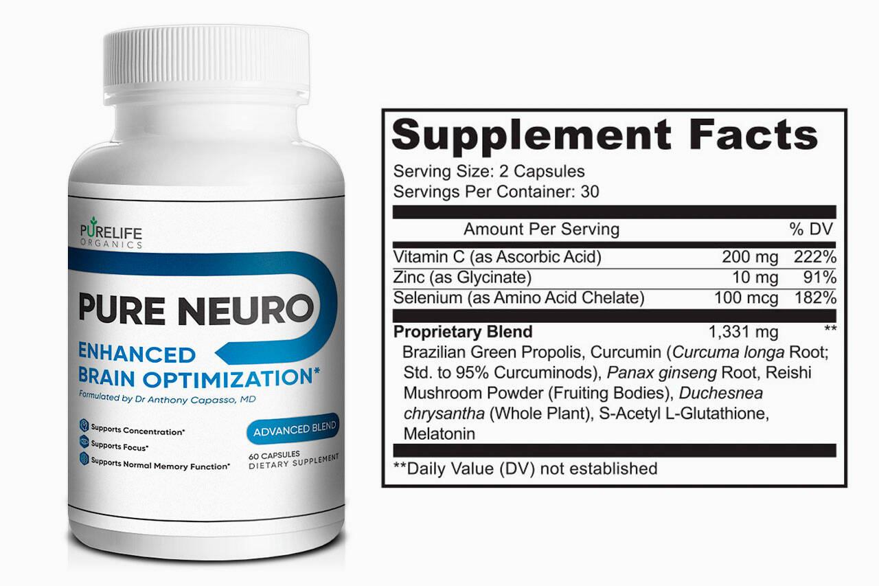 Pure Neuro Supplement Fact